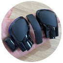 1PCS black baking paint with leather shift handle gear side cover DSG logo for VW Golf 6 7 R GTI Passat B7 B8 CC R20 Jetta MK6 G