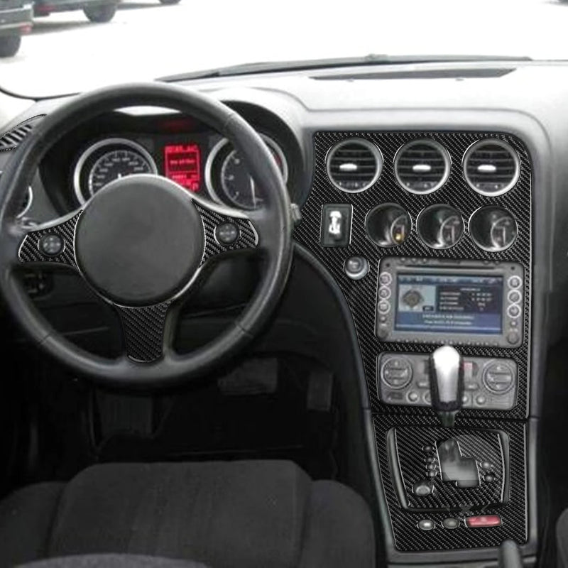 For Alfa Romeo 159 2004-2011 Carbon Fiber Gear Shift Door Trim Complete set Panel  Car Interior Accessories Decorative Stickers