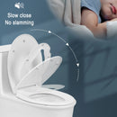 O Shape White Toilet Seat Quick Release Toilet Lid with Detachable Child Seat Soft Close Mechanism for Family