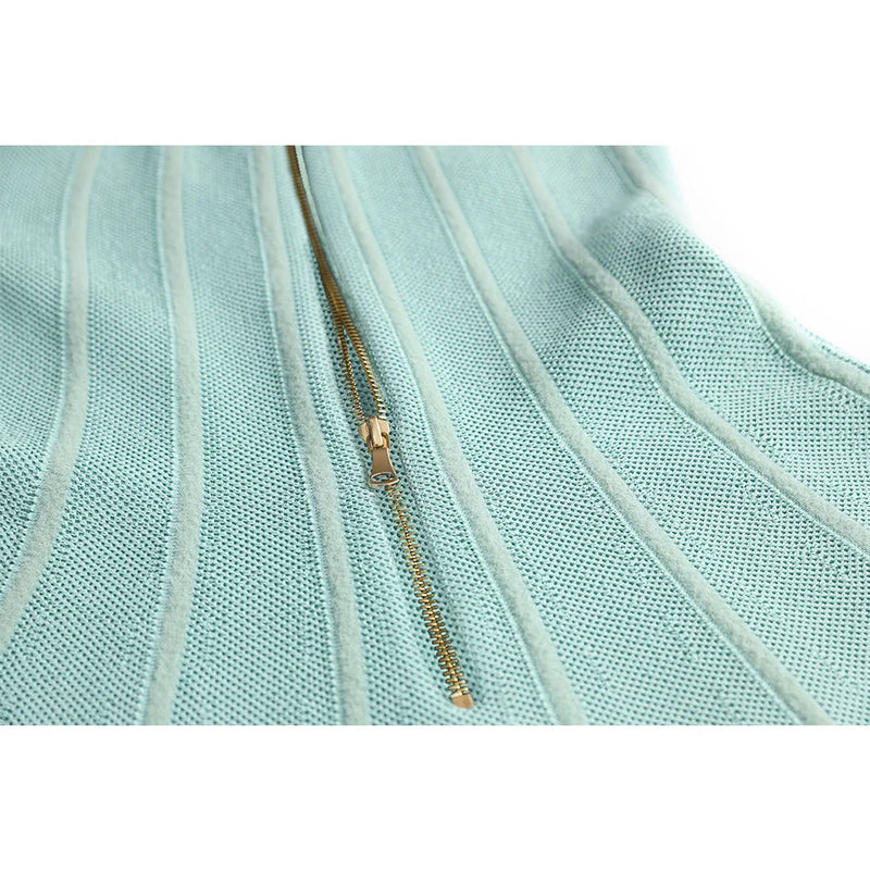 Newest Summer Unique Hot Women Sexy Party Halter A-line Knitted Street Dress High Quality Backless