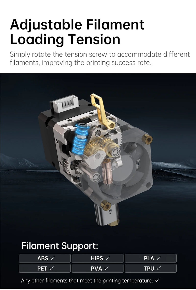 BIQU H2 V2S Lite Direct Extruder Dual Gear Higher Flow Hotend 3D Printer Parts Titan Extruder For B1 BX Ender3 Voron2.4 Upgrade