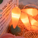 1.5m Easter LED Bunny String Lights for Home Decor Carrot Rabbit Chick Egg Fairy Light Garland Ornament Happy Easter Party Gifts