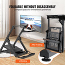 SucceBuy Foldable Racing Steering Wheel Stand Height Adjustable Universal Base Compatible with Logitech & Thrustmaster  Wheel