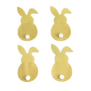 4Pcs Easter Bunny Felt Cutlery Holder Bag Happy Easter Decorations for Home Tableware Accessories Rabbit Cutlery Cover Bag Table