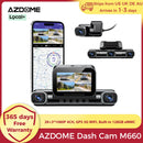 AZDOME Dash Cam M660 2K+3*1080P 4CH Car DVR GPS 5G Wifi Built-in 128GB eMMC Voice Control 24H Parking Monitor Super Night Vision
