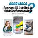 6pcs Dishwasher Cleaner Tablets Strong Dirt and Oil Removal Cleaning Sheet Descaling Detergent Tablets Kitchen Cleaning Tools