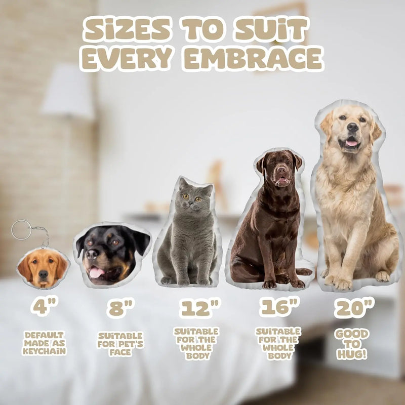 Custom Pets Cushion Personalized Filling Pets Photo Cushion DIY Pillow for Putting Picture of Cats and Dogs Home Decor