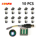 10PCS 0.8mm Pin RGB LED Building Blocks USB Lamp DIY Street Light City Electric Decorate 1X1 Brick Compatible All Brands