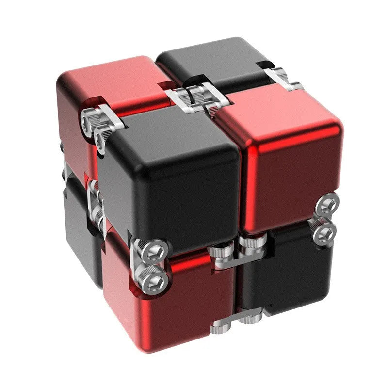 Metal Magic Cube Stress Relief Toy Cube Portable Educational Toys Decompresses Relax Toys for Children Adults Birthday Gift