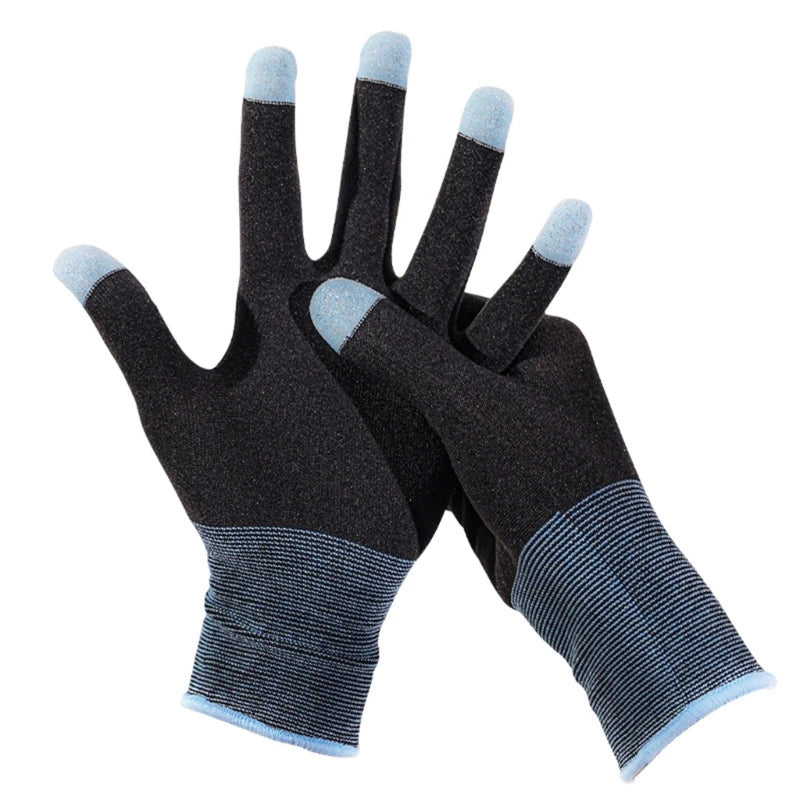 2pcs Mobile Game Gaming Gloves For Gamer Sweatproof Anti-slip Touch Screen Finger Sleeve Breathable Mobile Gaming Gloves