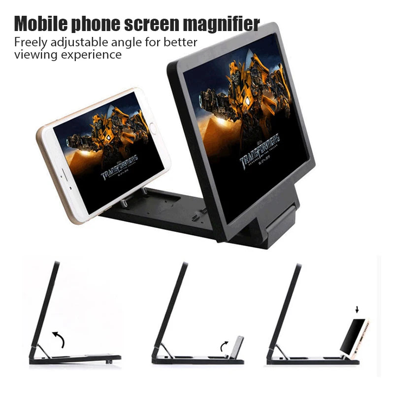 NEW 3D Screen Amplifier Mobile Phone HD Screen Video Glass Stand Magnifier For Phone Enlarged Screen Phone Stand Bracket