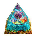 Natural Stone Crystal Orgonite Pyramid Healing Stone Chakra Reiki Home Office Decoration Gift Outdoor Garden Party Decor