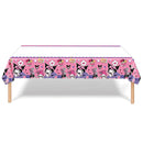 1pcs/lot Kuromi Theme Happy Birthday Events Party Table Cover Baby Shower Decorations Girls Kids Favors Plastic Tablecloth