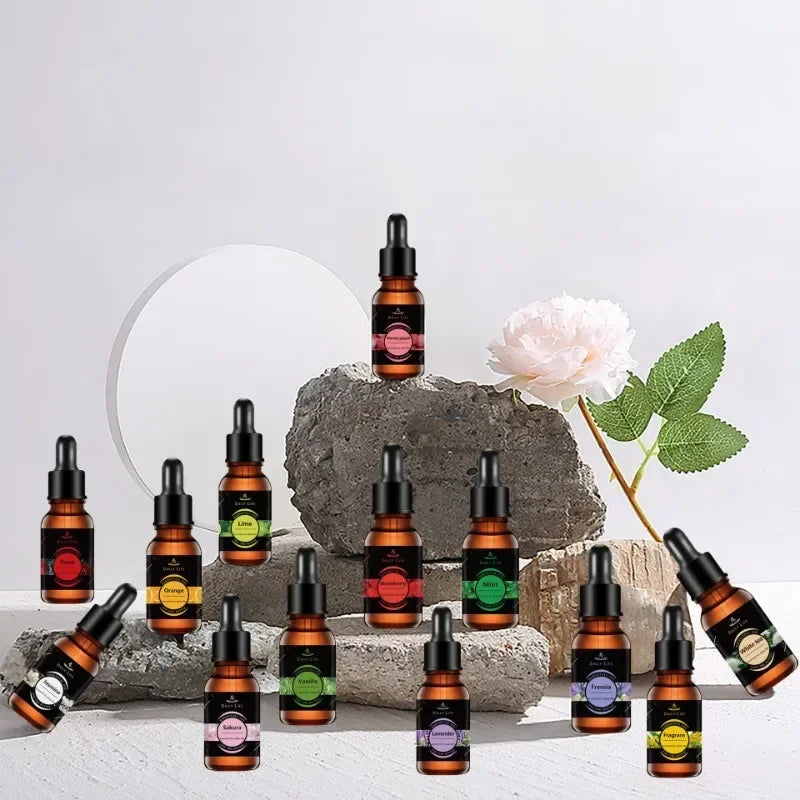 Natural Herb Essential Oils for Aroma Diffuser Air Humidifier Home Water-soluble 10ml Air Freshener Scents Fragrance Oil Perfume