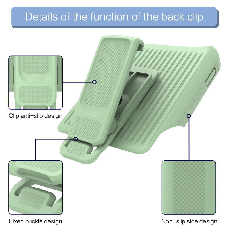 2 in 1 Military Holder Backpack Clip Stand Bracket Case For iPhone 15 14 11 12 13 Pro Max Outdoor Shockproof Protection Cover