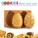 DIY Wooden Shortbread Mold Raspberry Heart Carved Gingerbread Cookie Mold Kitchen Cutter Molds For Valentine's Day Easter Party