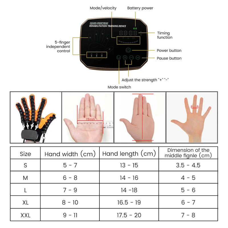Hand Massage Glove Rehabilitation Robot Gloves Equipment for Stroke Hemiplegia Hand Function Recovery Finger Trainer Device
