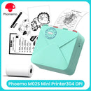 Portable Printer Phomemo M02S Thermal Mini Printer 300dpi Inkless Pocket Printer Compatible 15/25/53mm Sizes Self-Adhesive Paper