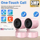 Tuya WiFi Indoor Pan/Tilt Smart Security Camera 5MP HD Infrared Night Vision Tracking Sound Detection Monitor Panoramic Patrol