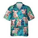 Funny Men's Shirt Animal Pig 3D Printed Beach Cute Pet Graphic Shirts For Men Clothes Casual Hawaiian Surfing Short Sleeve