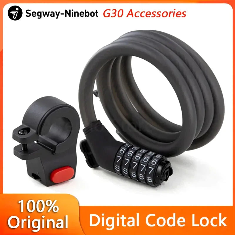 Original Digital Code Lock Padlock Security Safe Lock for Ninebot by Segway MAX G2 F2 Pro G30P G30D G2E Kickscooter Skateboard