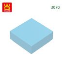 Wange 666PCS/lot 3070 1x1 Light Area Wooden Moc Loose Parts Compatible with Bricks DIY Children's Toy Assembly Gift Storage Box