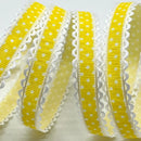 2cm 5Yards Dots Printed Embossed Ribbon For Handwork DIY Craft Bows Scrapbook Easter Wedding Christmas Deco Gift Floral Packing