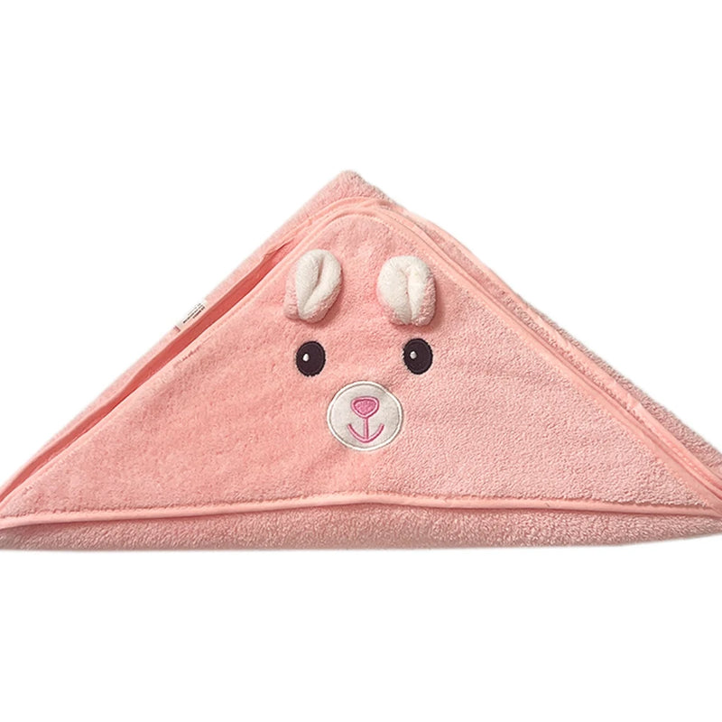 Toalha De Banho Bebê Capuz Roupão Infantil Recém Nascido Criança Bichinho Bordado Absorvente --RISOVIT FTB0031