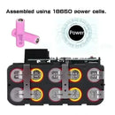 ⭐18V, 12800mAh For Milwaukee M18 Power Tool Battery, Charger, BR, XC, M18B5, 48-11-1860, Built-in 18650 Battery