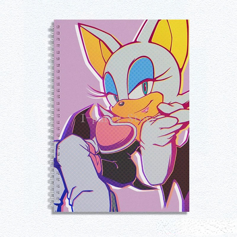 New Cartoon Notebook Sonic The Hedgehog High-value Creative Peripheral B5/A4/8K Thickened Drawing Sketchbook Student Stationery