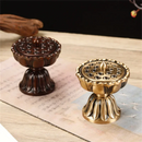 PureCopper Zen Lotus Copper Incense Burner Pure Copper Antique Old Treasure Lotus Lamp Sandalwood Incense Burner Chinese Incense