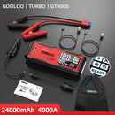 GOOLOO 4000A 12V Charger External Battery Booster 24000mah Car Jump Starter Car Battery PD100W Fast Charging Portable Power Bank