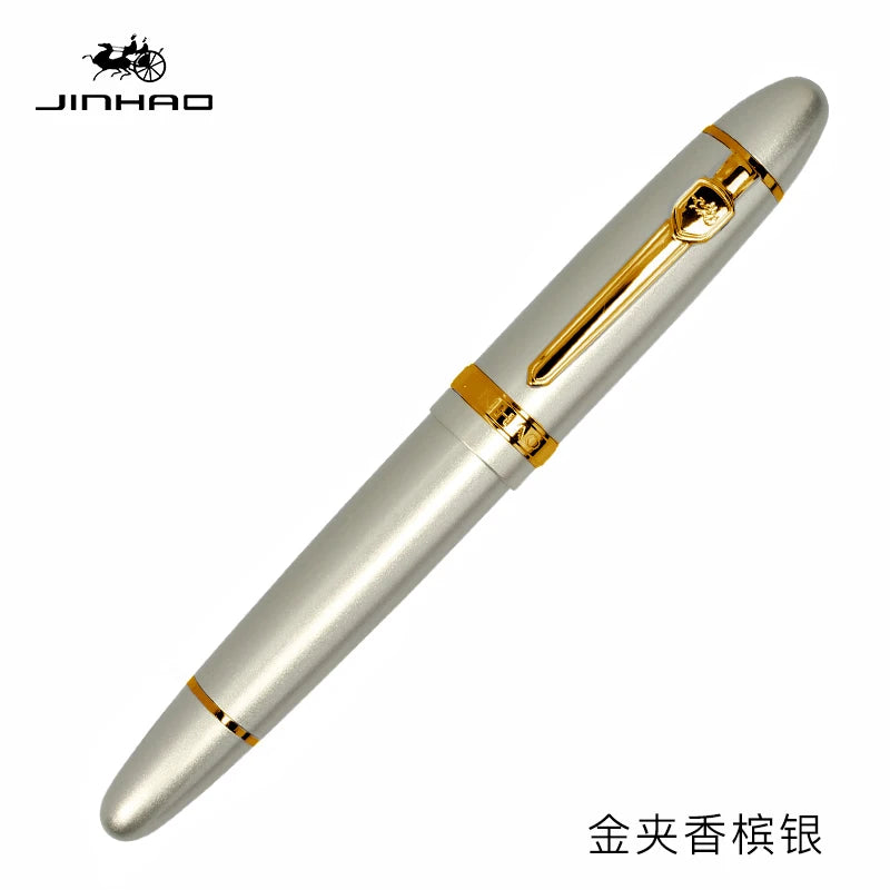 Jinhao Luxury 159 Fountain Pen High Quality Metal Inking Pens for Office Supplies School Supplies Stationery Pens for Writing