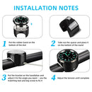 Motorcycle Bike Clock Chrome Waterproof  MotorHandlebar Mount Quartz  Watch Aluminum Luminous Clock MotorAccessori