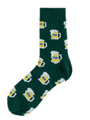 CHAOZHU Men's Funny Socks Cartoon Beer Business Fashion Crew Socks Xmas Father's Day Birthday Gift Casual Socks