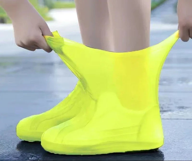 2024 New 1 Pair Silicone lip-resistant Shoe Covers WaterProof Rubber Rain Boot Rain Gear Overshoes Accessories for Rainy Day