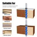 XCAN Milling Cutter 12.7mm Shank Flush Trim End Mill Solid Carbide Spiral Double Bearing CNC Router Bit For Wood