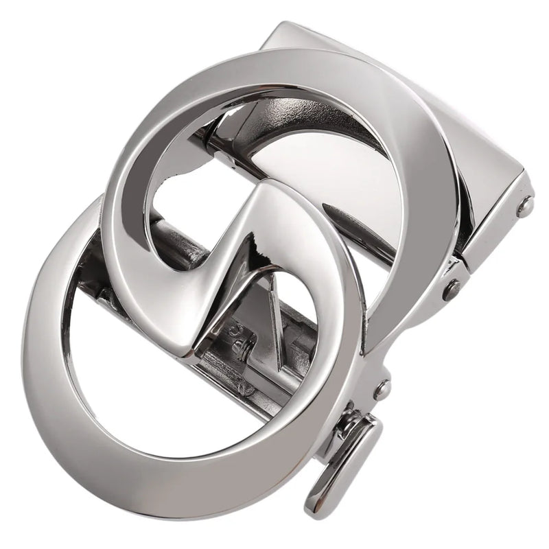 CETIRI 3.5cm Width Genuine Men's Belt Buckle Head, Belt Buckle, Leisure Belt Head Business Accessories Automatic Buckle