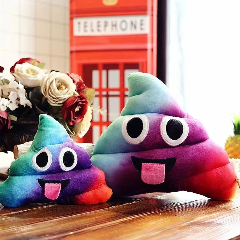 20CM 25CM Small Size Funny Poop Plush Toy Poop Stuffed Doll Christmas Birthday Halloween Children Gifts Strange Poop Pillow Doll