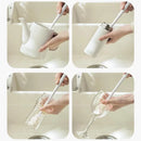  Silicone Milk Bottle Brush Cup Scrubber Glass Cleaner Long Handle Drink Bottle Clean Brush Kitchen Cleaning Tool 