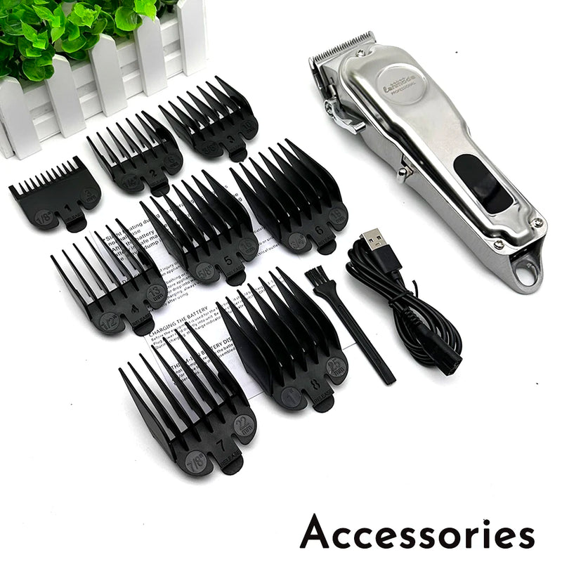 All Metal Hair Trimmer Machine Beard Clipper Electric Shaver for Men High Power Professional Cutter For Hairdresser Barber Shop