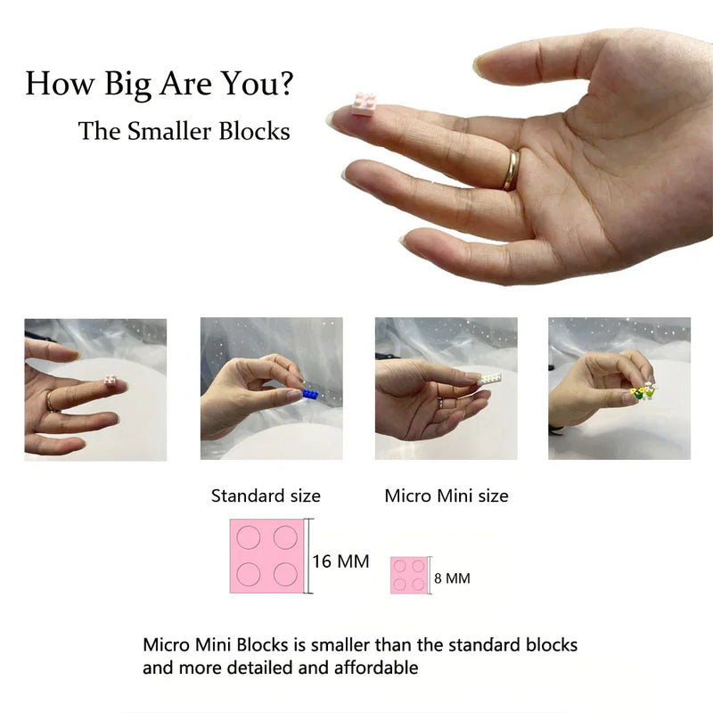 Parrot Puzzle Assembly Building Blocks Toys Animal Series 3D Model Micro Mini Diamond Brick Children Toy Pig Panda Hamster Snail