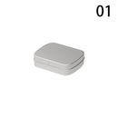Metal Mini Hinged Iron Box Rectangular Empty Tin Storage Box Jewelry Pill Candy Cases Container Cosmetic Organizer Home Supplies