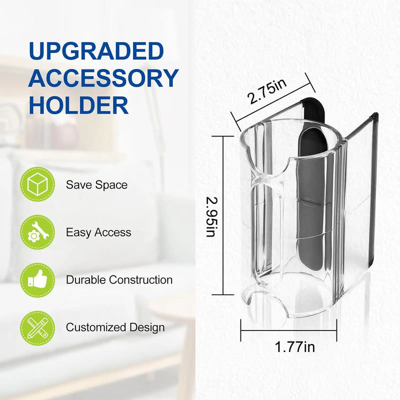 Accessory Holder Attachment Clip Compatible with Dyson V11 V10 V8 V7 Cordless Stick Vacuum Cleaner (Pack of 2)