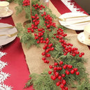 Wholesale Artificial Red Berries Stem Christmas Red Holly Berry Stamen Fake Flowers Plants Ornaments New Year Party Home Decor