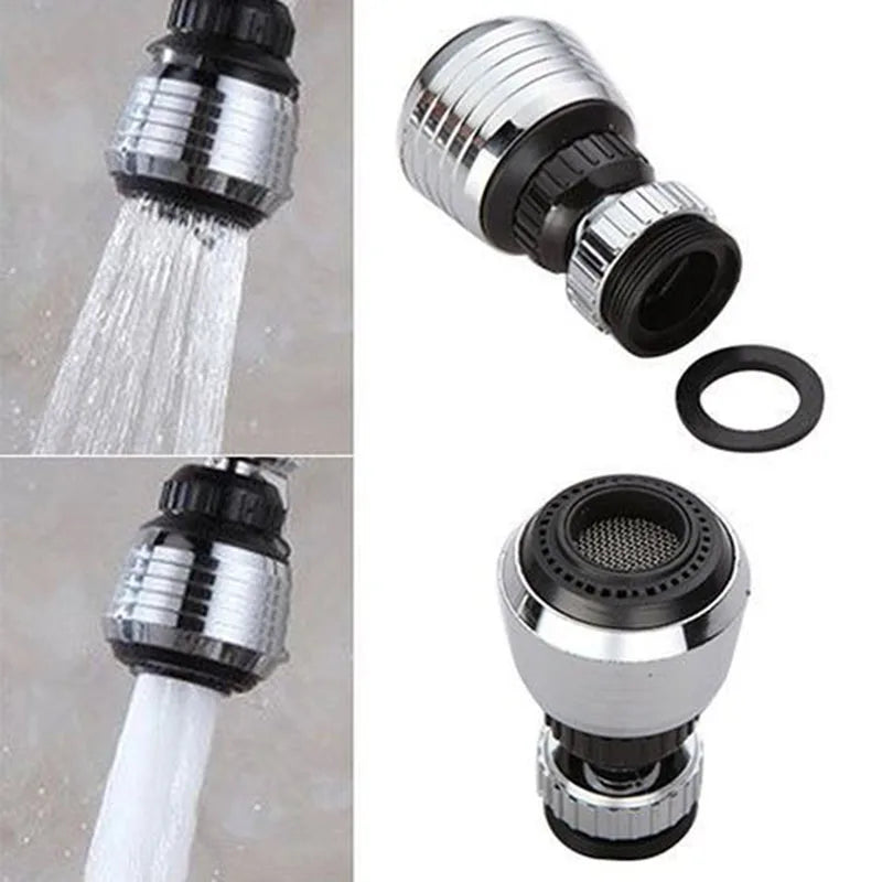 360 Degree Faucet Anti Splash Head Kitchen Water Saver Universal Rotating Bubbler Filter Nozzle Booster Nozzle Kitchen Tools