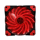 120mm 15 LED Ultra Silent Computer PC Case Cooling Fan 15 LEDs 12V With Rubber Quiet Molex Connector 3 / 4Pin Plug Fans Cooler