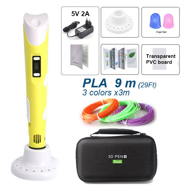 3D Pen 3D For Kids With 20/30 Colors PLA Filament ,3D Printing Pen, 3D Creative Toy Children&