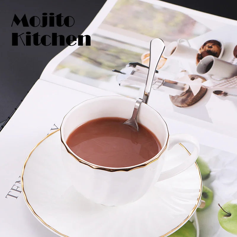 5PCS Creative Stainless Steel S-shaped Cup Spoon Restaurant Hotel Curved Handle  Coffee Milk Tea  Stirring