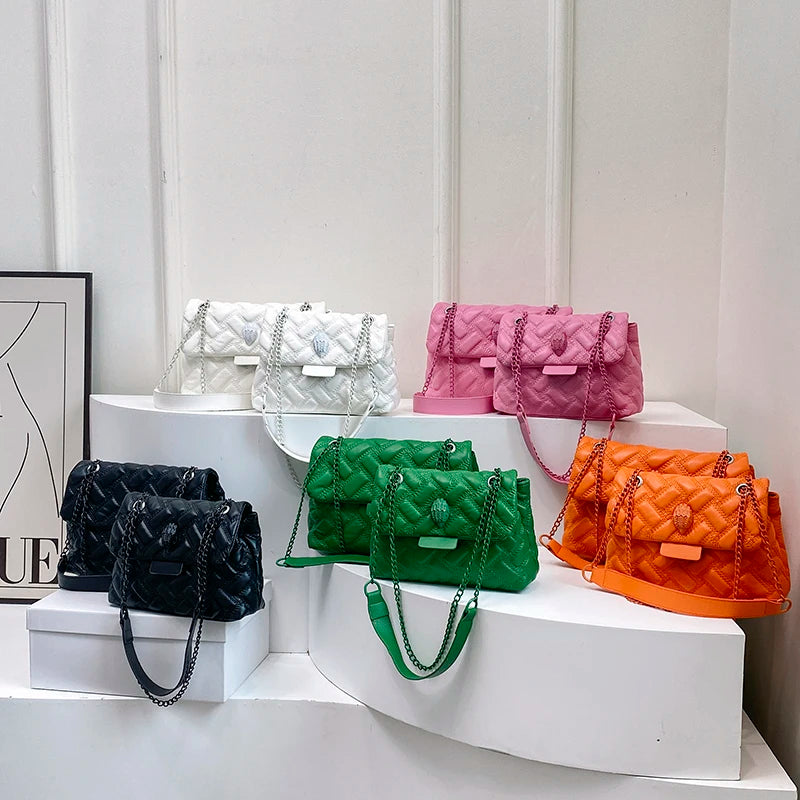 2024 Trend Luxury Designer Shoulder Bag For Women's Wallets Bag Rainbow Bag Eagle Metal Women's Handbag For Crossbody Bag